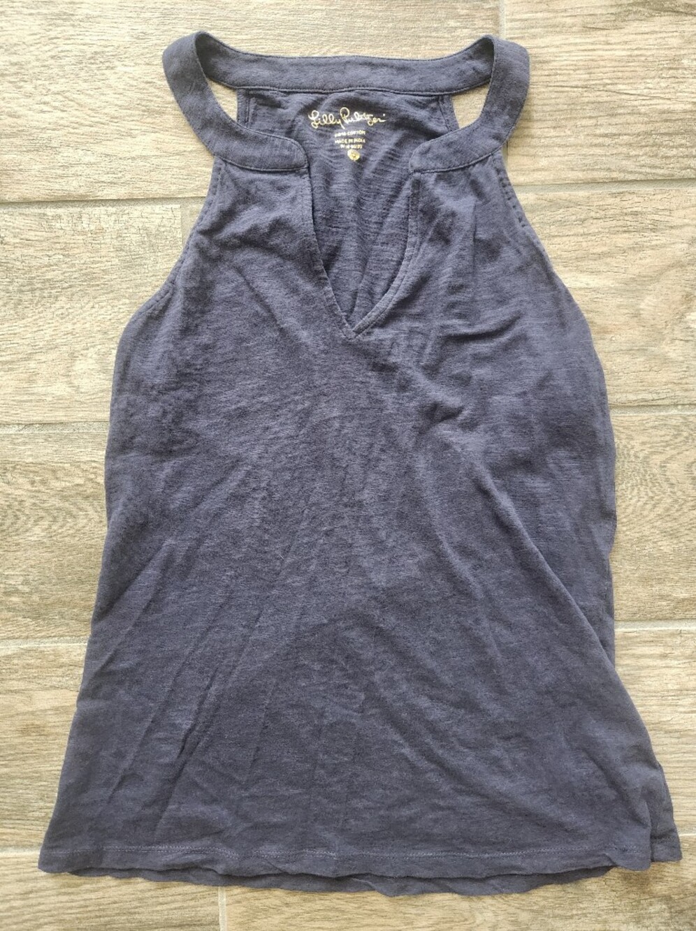 Lilly Pulitzer Navy Blue Racerback Halter Tank